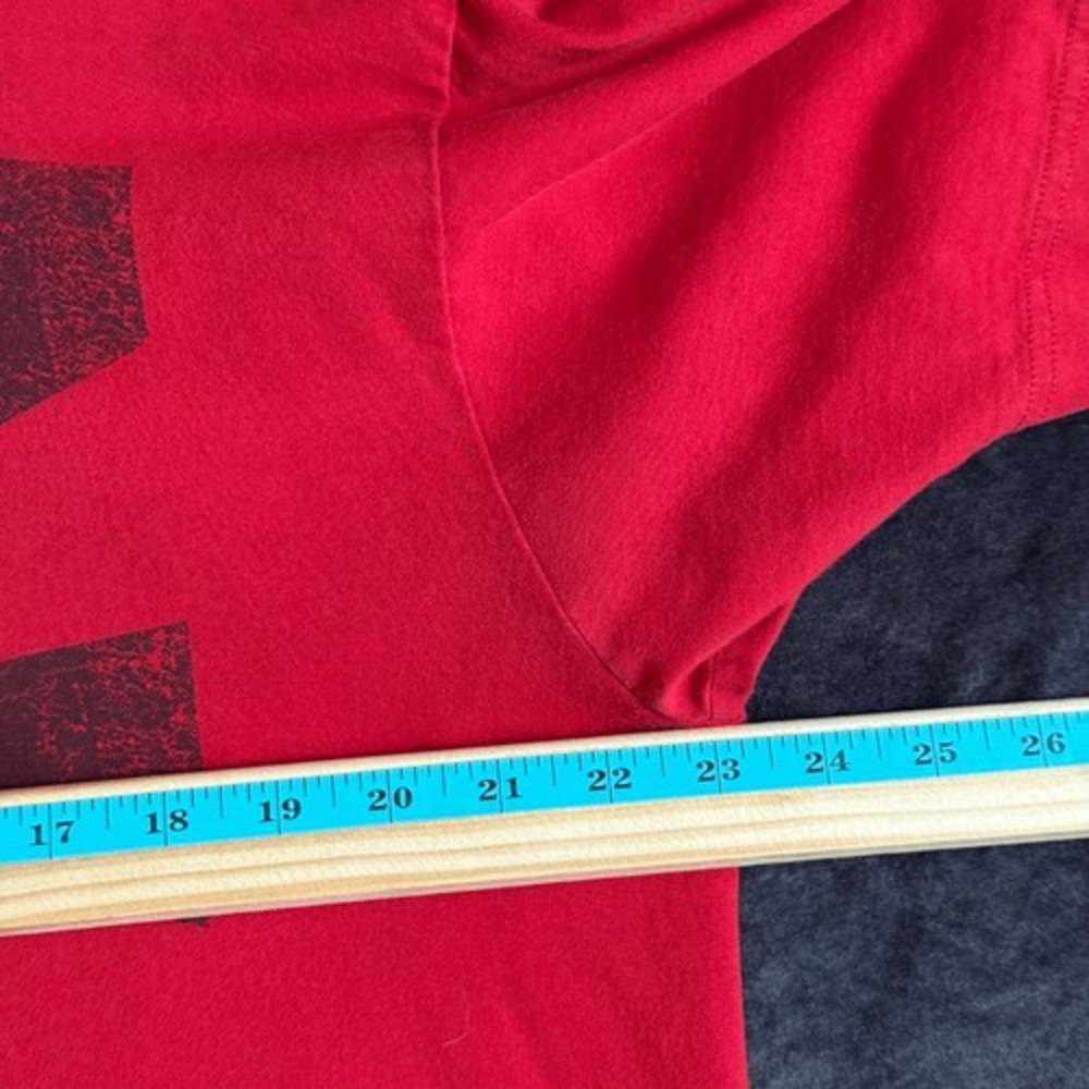 American Apparel Apathy Coalition Tee‎ XL Red Satire Graphic Meme Core USA Shirt - Picture 12 of 12